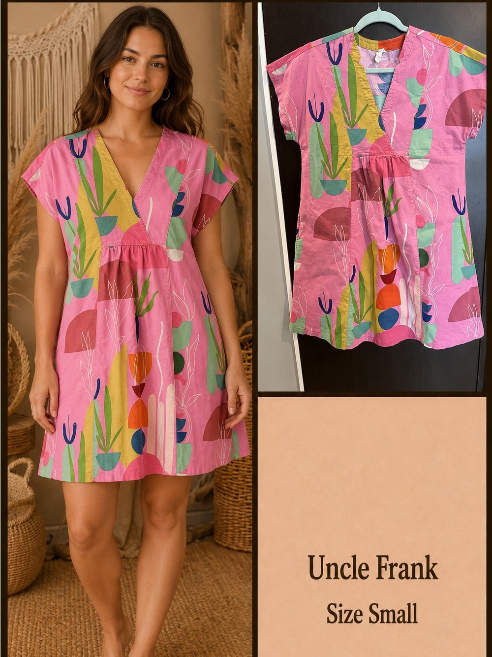 Uncle Frank Modern Mexicana Dress with Pockets